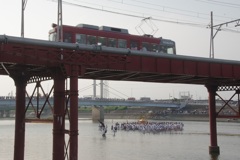 住吉まつり（２）チンチン電車と神輿