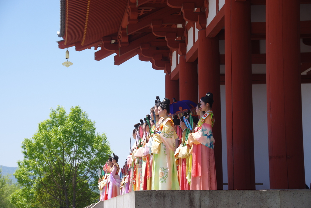 天平祭にて