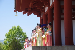 天平祭にて