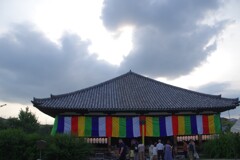 元興寺　夕暮れ