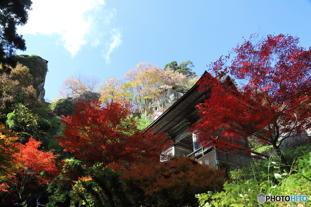 山寺立石寺の紅葉