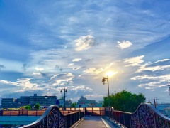 歩道橋の上での出会い