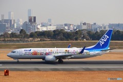 スカイランドHARADA ANA B737-800 東北FLOWER JET