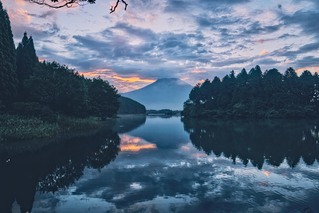 突然の富士山