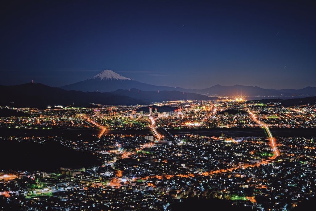 満月富士at朝鮮岩