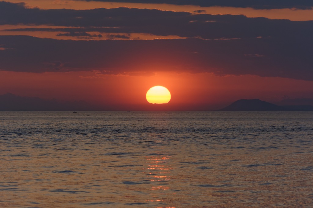 淡路の夕日