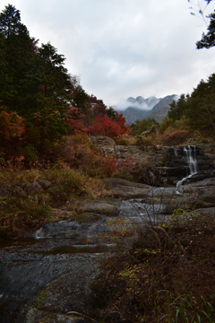 三つ峠山と紅葉