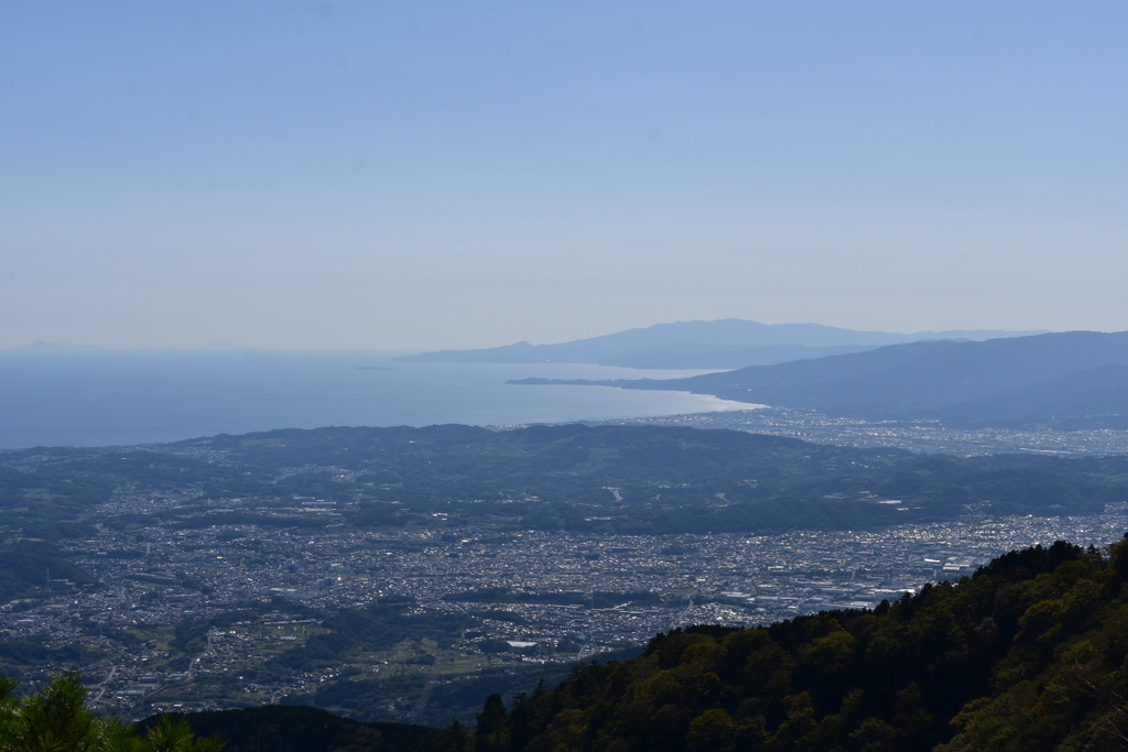 街並み　大山より