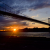 夕焼けの関門橋