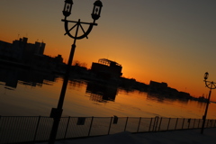 幣舞橋からの夕景