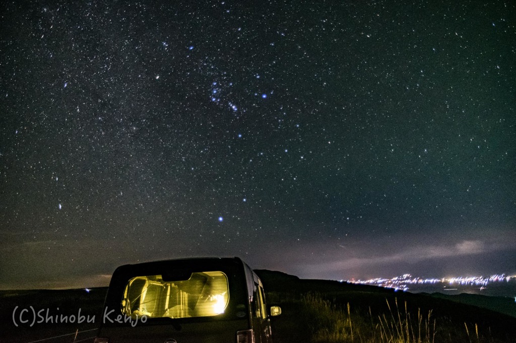 車中泊の夜