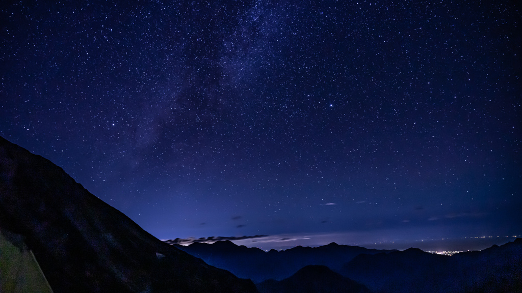 五竜岳の星空