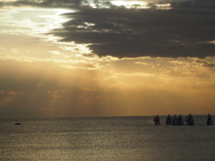 逗子海岸の夕焼け