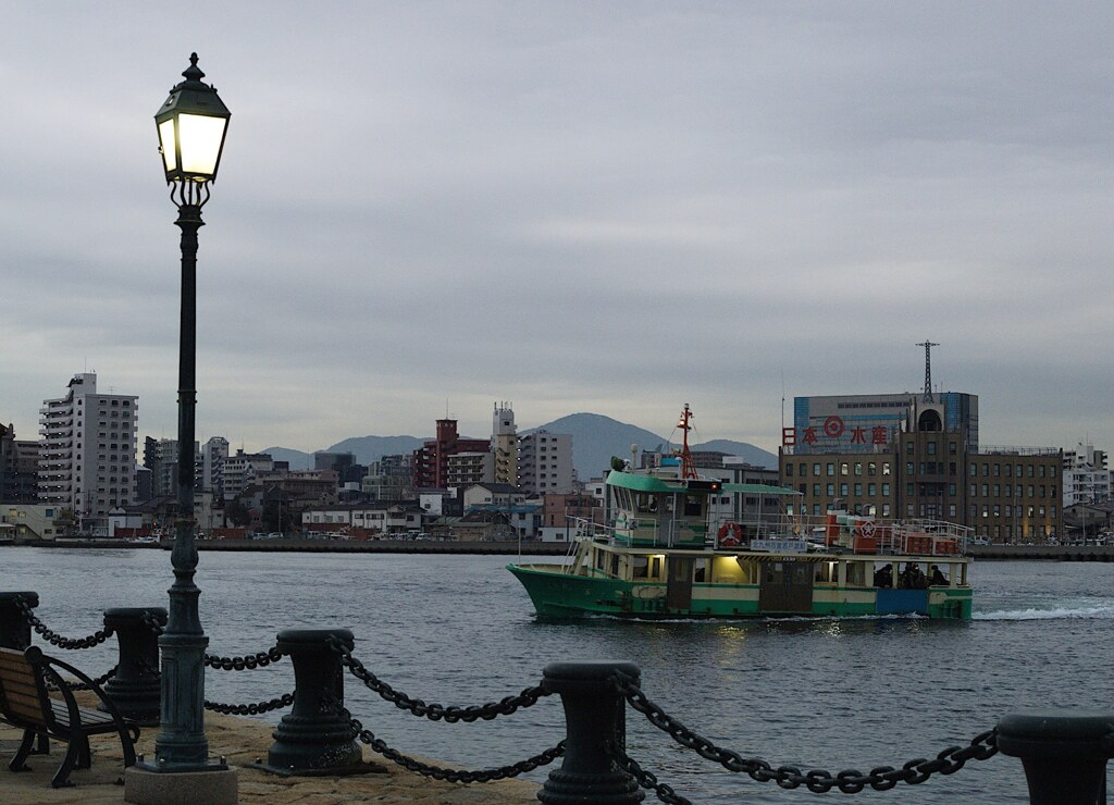 わずか10分足らずで対岸到着