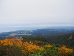 鳥海山展望台より男鹿半島を望む