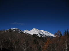 遠く乗鞍岳を望む