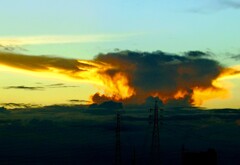 夕焼け爆発