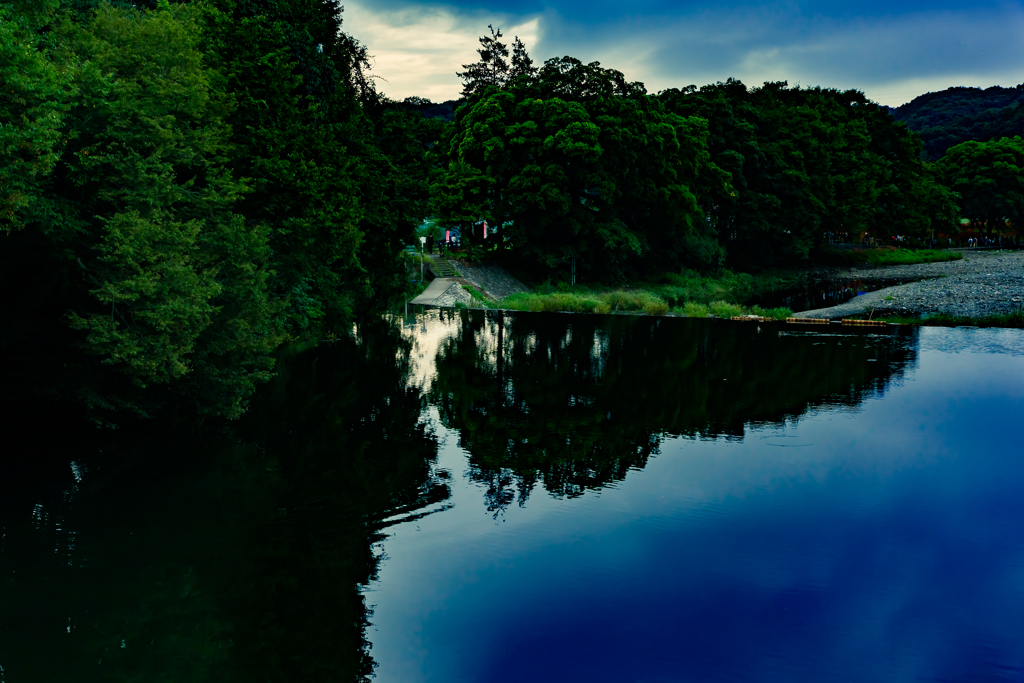朝日が差す頃。