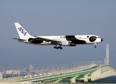 ANA B767-381ER "FLY! Panda"（KIX）