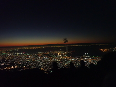 六甲 摩耶山 初日の出の前