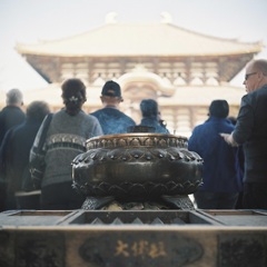 香炉から東大寺をのぞむ