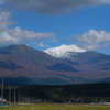 冠雪の鳥海山