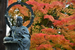 座禅と紅葉