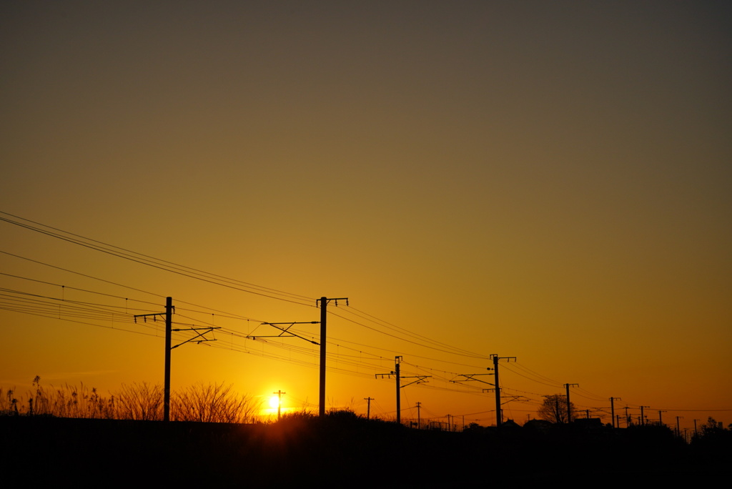 沈む夕陽