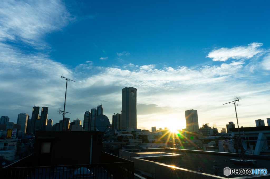 The calm Tokyo after the storm.