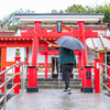 雨の日の観光地