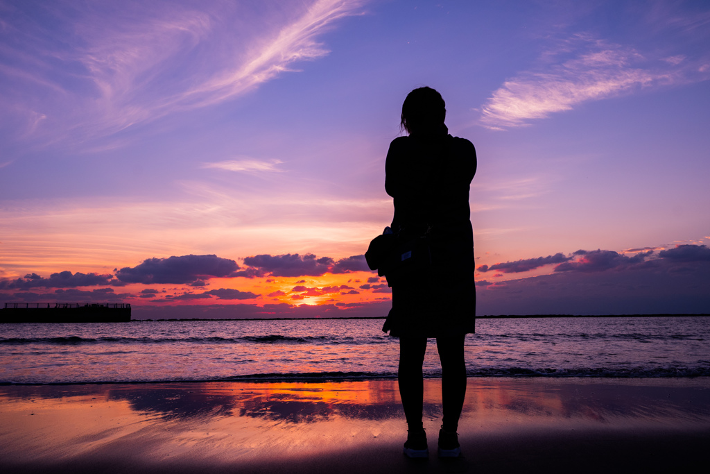 彼女が撮った夕日