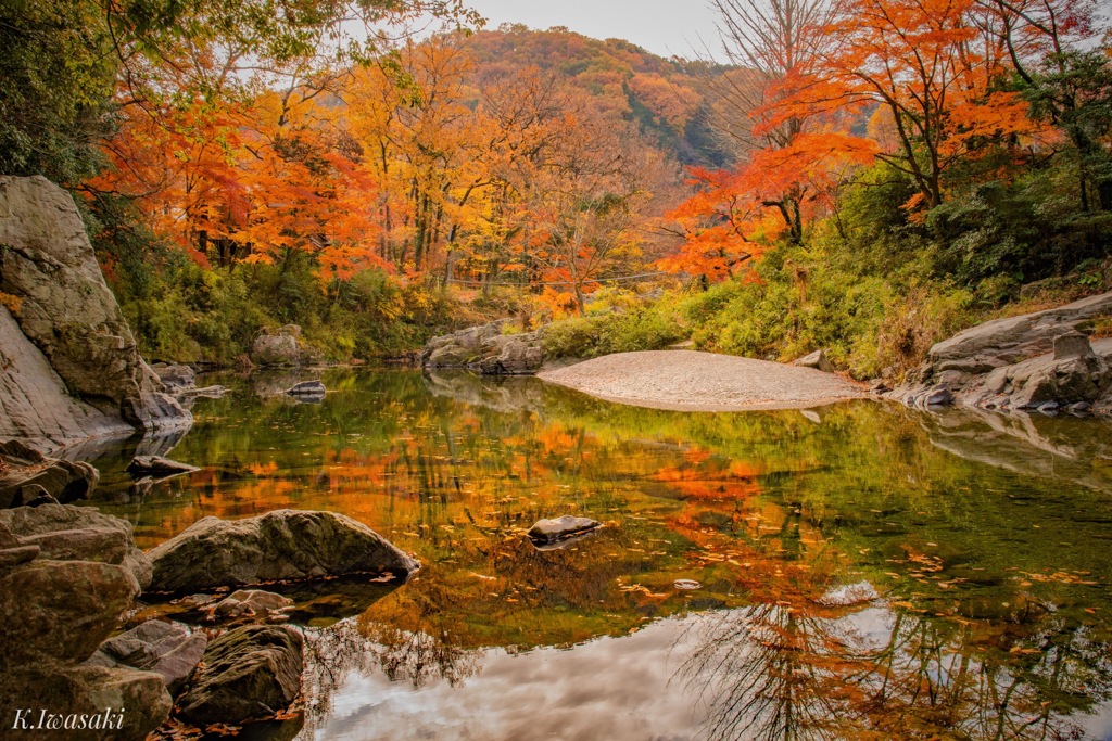 嵐山渓谷と紅葉