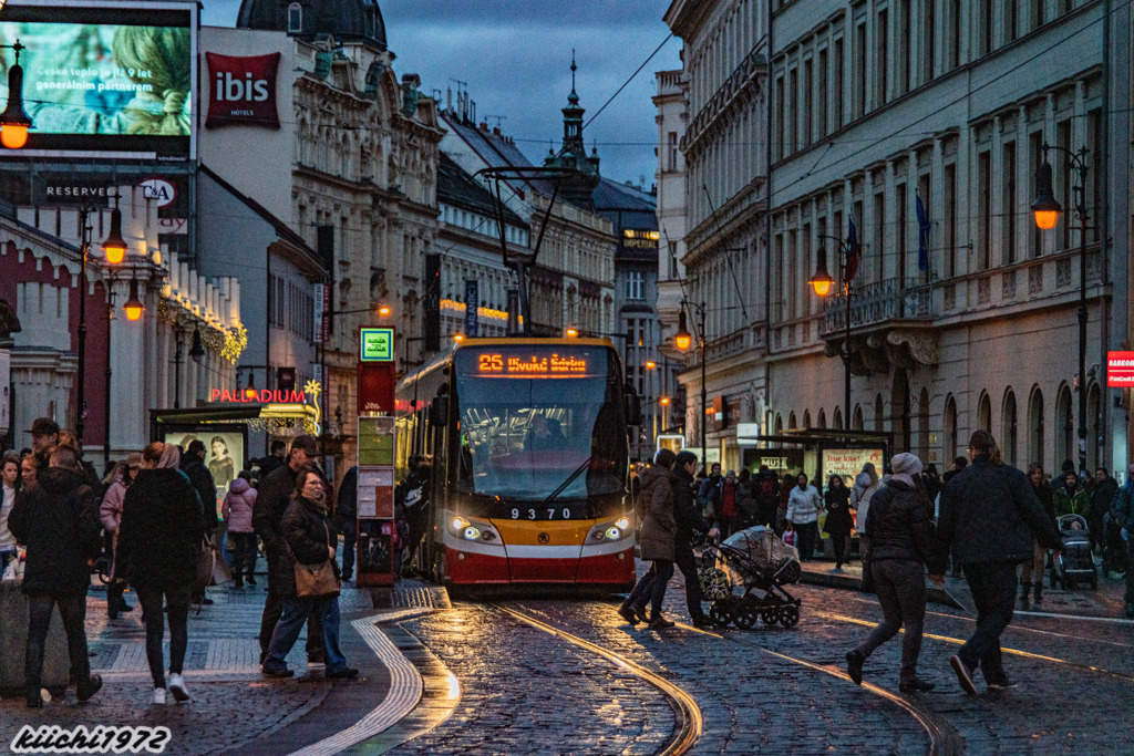 プラハのトラム２（2018年12月）