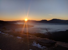 阿蘇　冬の大観峰　