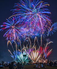 天草の夜を輝かす