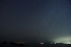 三ツ石からの星景