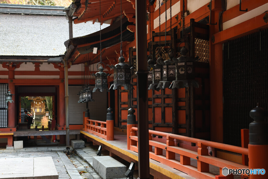 談山神社　拝殿　東透廊