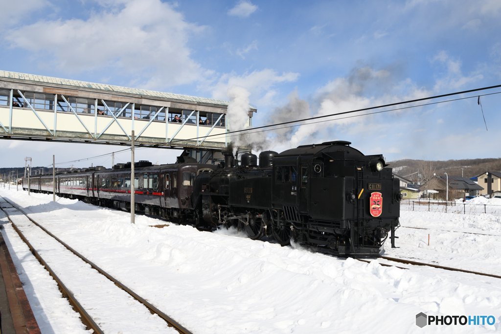 標茶駅　冬の湿原号