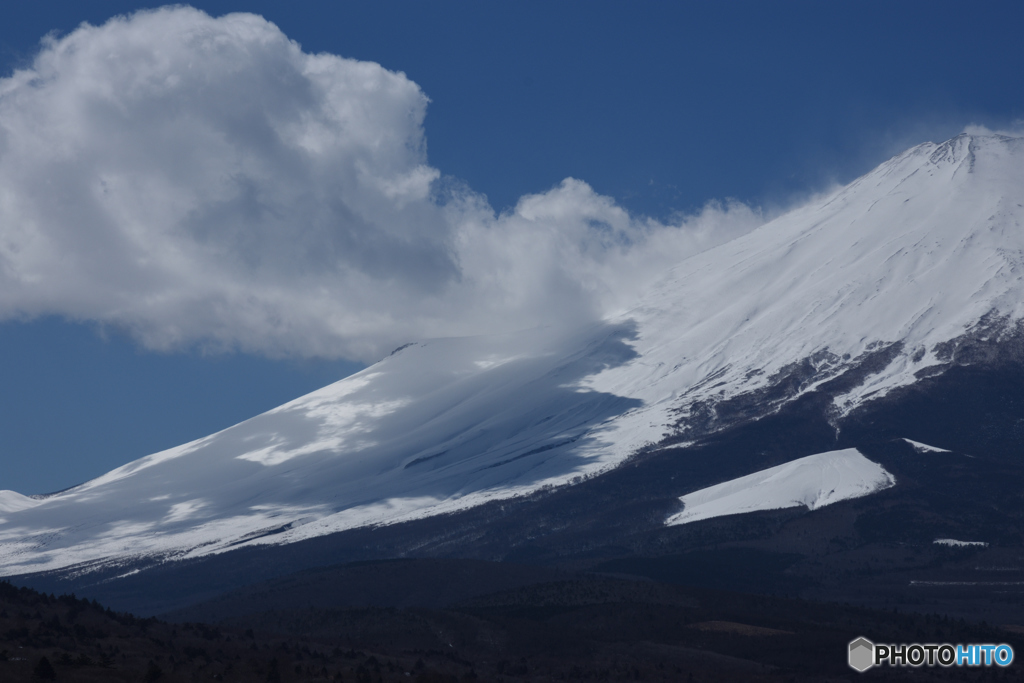 富士山と雲