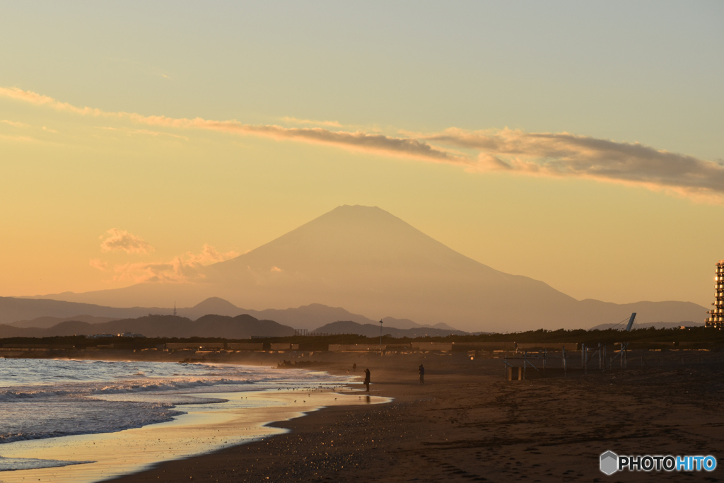 富士山夕景