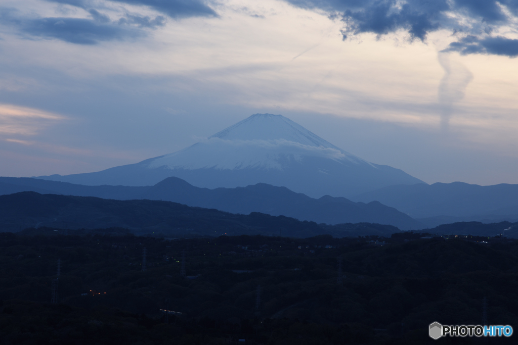 富士山夕景