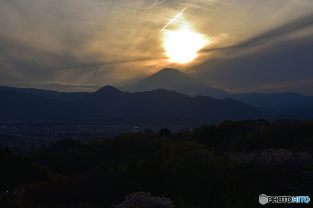 富士山夕景