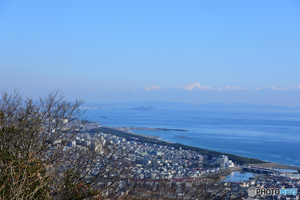 相模湾 江ノ島と三浦半島
