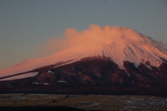 朝焼けの赤富士