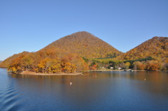 洞爺湖　中島の秋