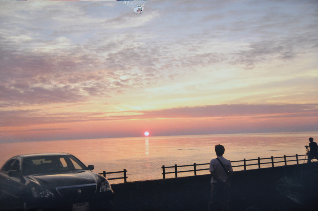 小平海岸の夕日