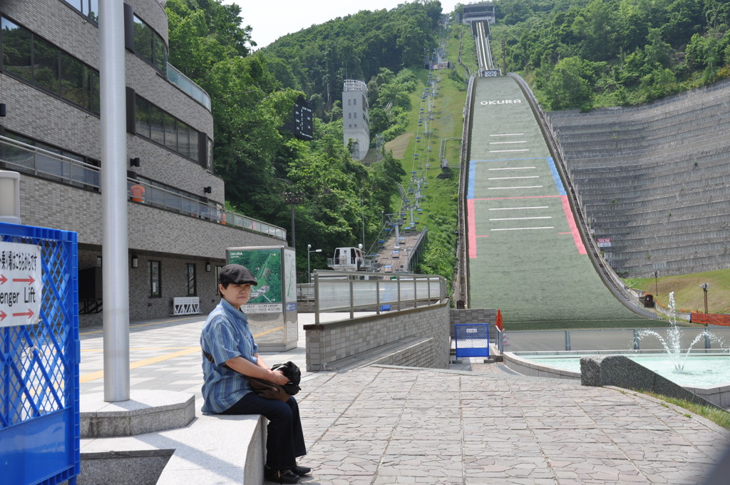 夏のジャンプ台