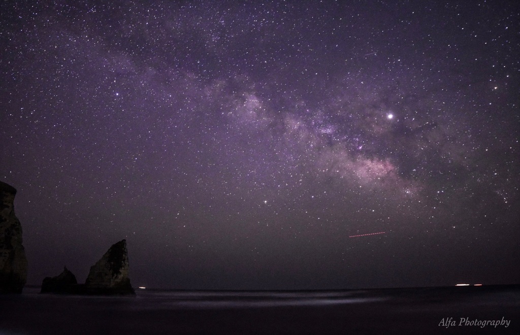 milky way @大波月海岸