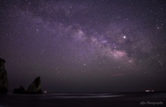 milky way @大波月海岸