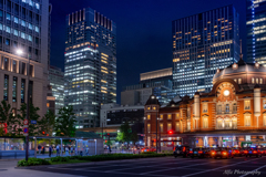 東京駅のある夜景Ⅰ